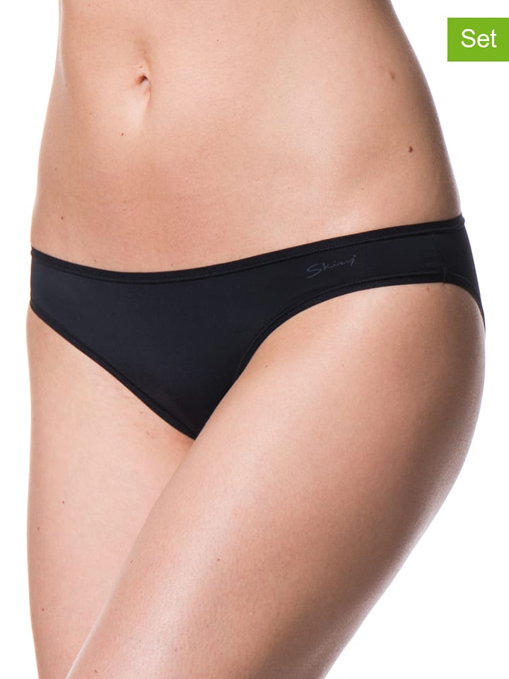 Skiny 2er-Set: Slips in Schwarz - 42