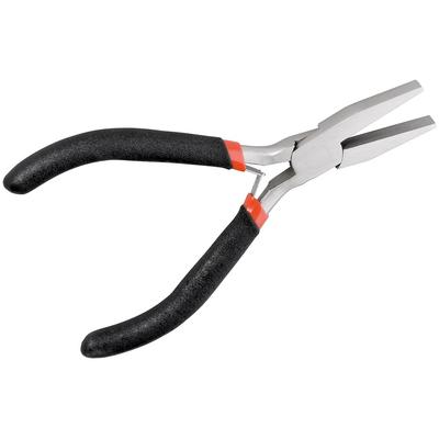 goobay Fixpoint 77094 Flachzange halbrund 125 mm - mit abgeflachten und glatten Backen (3 cm)