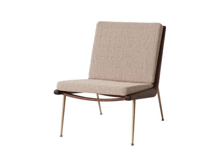 &Tradition Boomerang HM1 Sessel Karakorum 003 beige-Walnussbeine geölt
