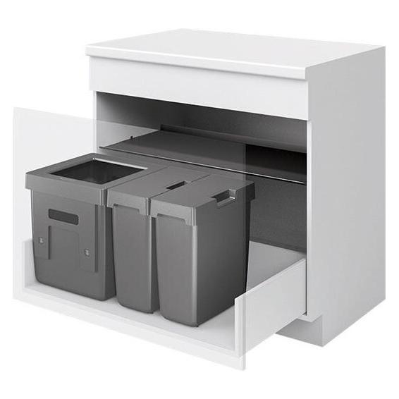 Peka Metall Abfallsystem Oeko Universal 40+17+17 l (74 l) (200.1666.43)