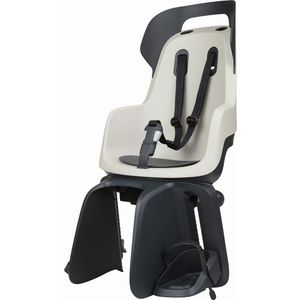 bobike Fahrrad-Kindersitz GO Maxi Reclining, 9 - 22kg Traglast, grau, Gepäckträgermontage