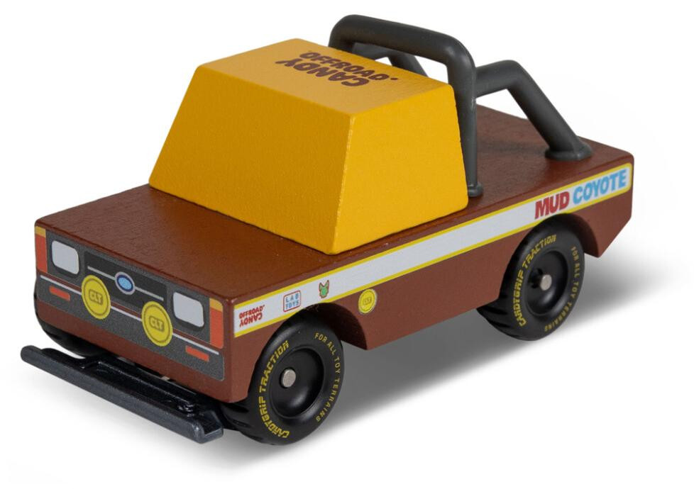 Candylab Speelgoedauto Candycar Toon Mud Coyote Brown Houten Auto