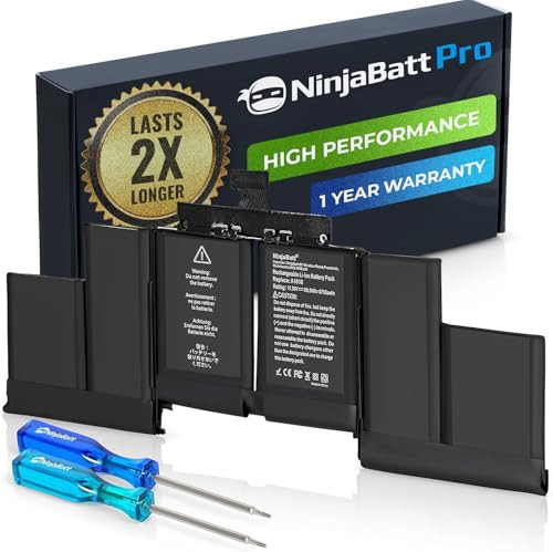 NinjaBatt Accu voor Apple MacBook Pro Retina 15 inch (Mid-2015) A1618 A1398 - 11,36V 99,5Wh