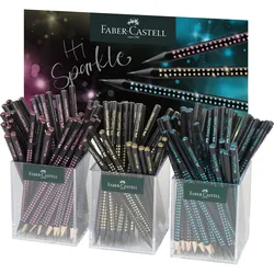 Faber-Castell, Bleistift, 3er Köcher Sparkle Bleistift Midnight. (144x)