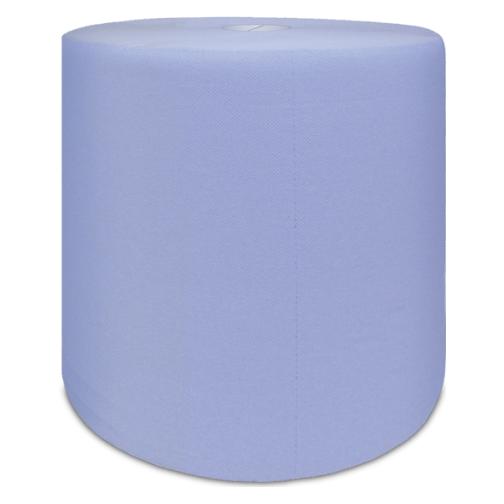 Wepa Putzrolle Comfort, 3-lagig, blau, 350 m 100% Recycling, Blattgrösse: 365 x 350 mm, mit Waffelpr (1x) (305320)