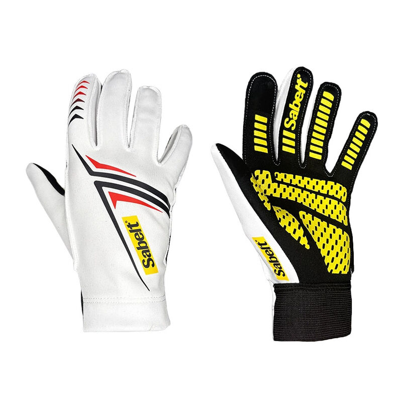 Sabelt G34 Sim Gloves Racing-Handschuhe, touch-fähig, Silikon-Handfläche, 238-246mm Umfang - weiß, XL