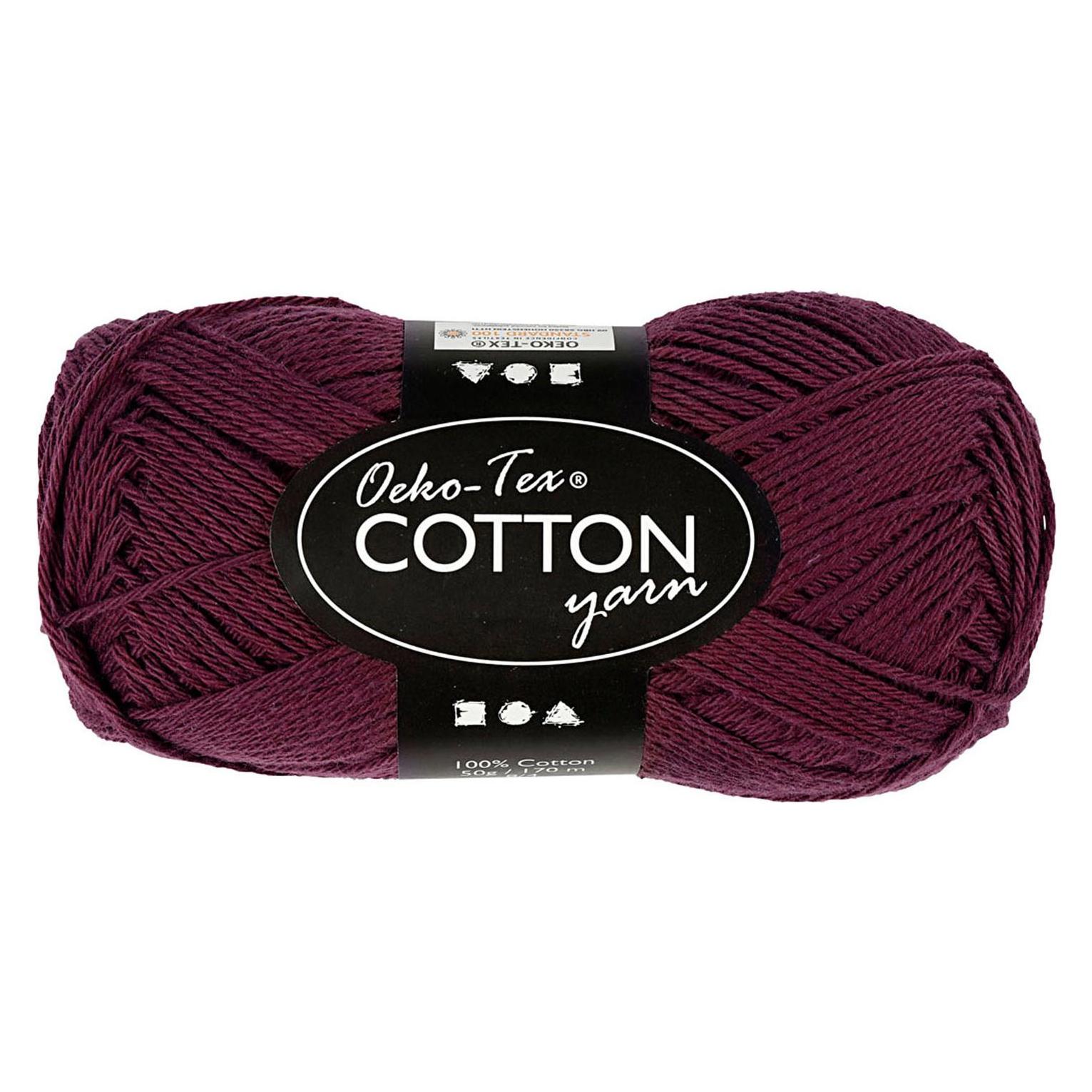 Creativ Company Katoengaren, Plum, 50gr, 170m (170 m) (5712854349871)