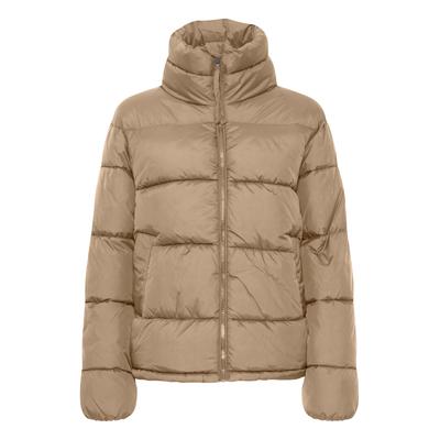 Steppjacke OXMO "Steppjacke OXBodila", Damen, Gr. 36, beige (tannin), Obermaterial: 100% Nylon NY., Jacken Steppjacke