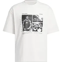 ADIDAS Herren Shirt Anthony Edwards, Größe XXL in Weiß Weiß