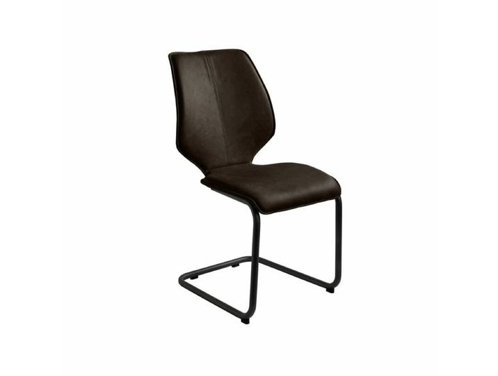 Contur Einrichten Penthouse Freischwinger in Leder - Leder Tendens 2215 Chocolate Industrial, Modern