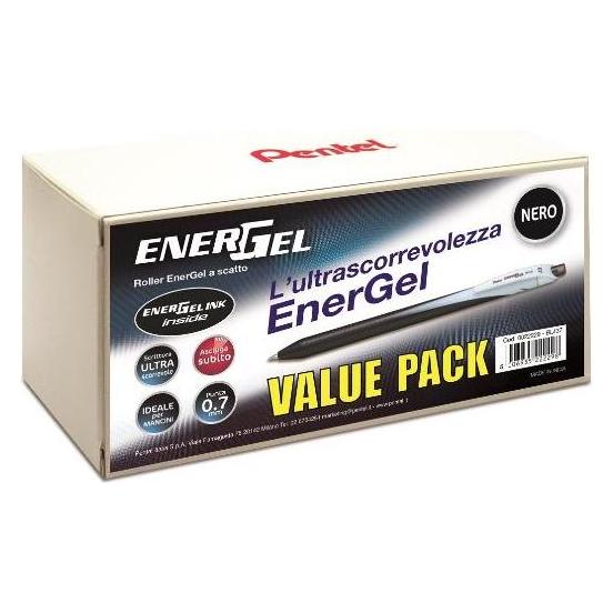 Pentel Packung mit 24 Energel Slim Roller Pens (24x) (0022229)