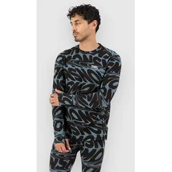 Mons Royale Cascade Merino Funktionsshirt signal lost goblin blue Gr. M