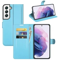 König Design Hülle Handy Schutz für Samsung Galaxy S22 5G Case Flip Cover Tasche Etui Bumper (Samsung Galaxy S22 5G), Smartphone Hülle, Blau