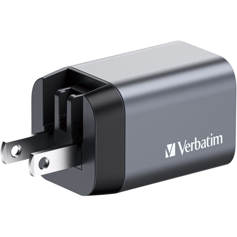 VERBATIM Ladeadapter, Universal, GNC-35, GaN, 35W, grau 1x USB-A QC, 1x USB-C PD, Retail