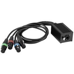 Eurolite DNK-2 DMX Kabel [1x RJ45-Buchse - 4x XLR-Buchse 3 polig] 70064832