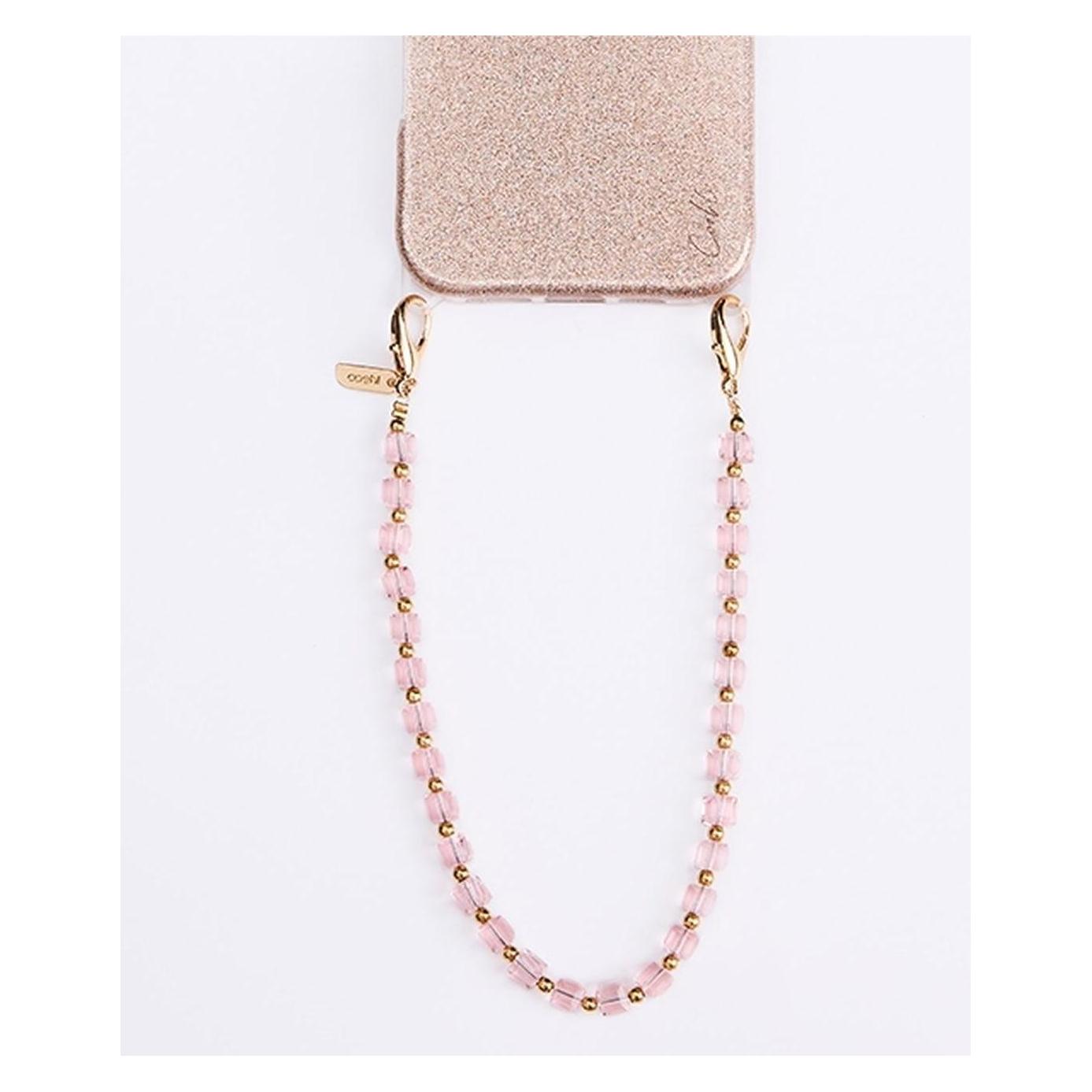 Uniq Coehl Candy Gem Handstrap uniwersalny sznurek do telefonu na rękę różowy/pink candy (UNIQ)
