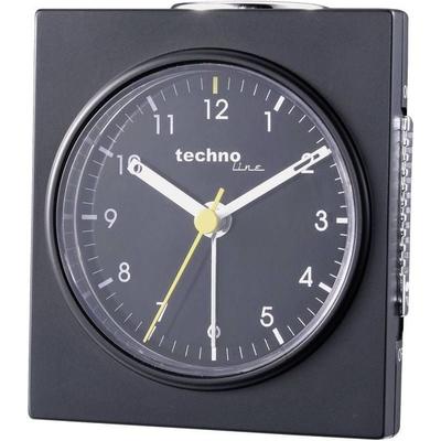 Techno Line Model Q schwarz Quarz Wecker Schwarz (matt) Alarmzeiten 1