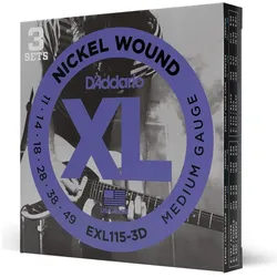 D'Addario Exl115-3d (6x, E-Gitarre, 0.05"), Saiten