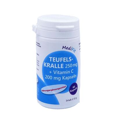Teufelskralle 250 mg+Vitamin C 200 mg Kapseln 60 St