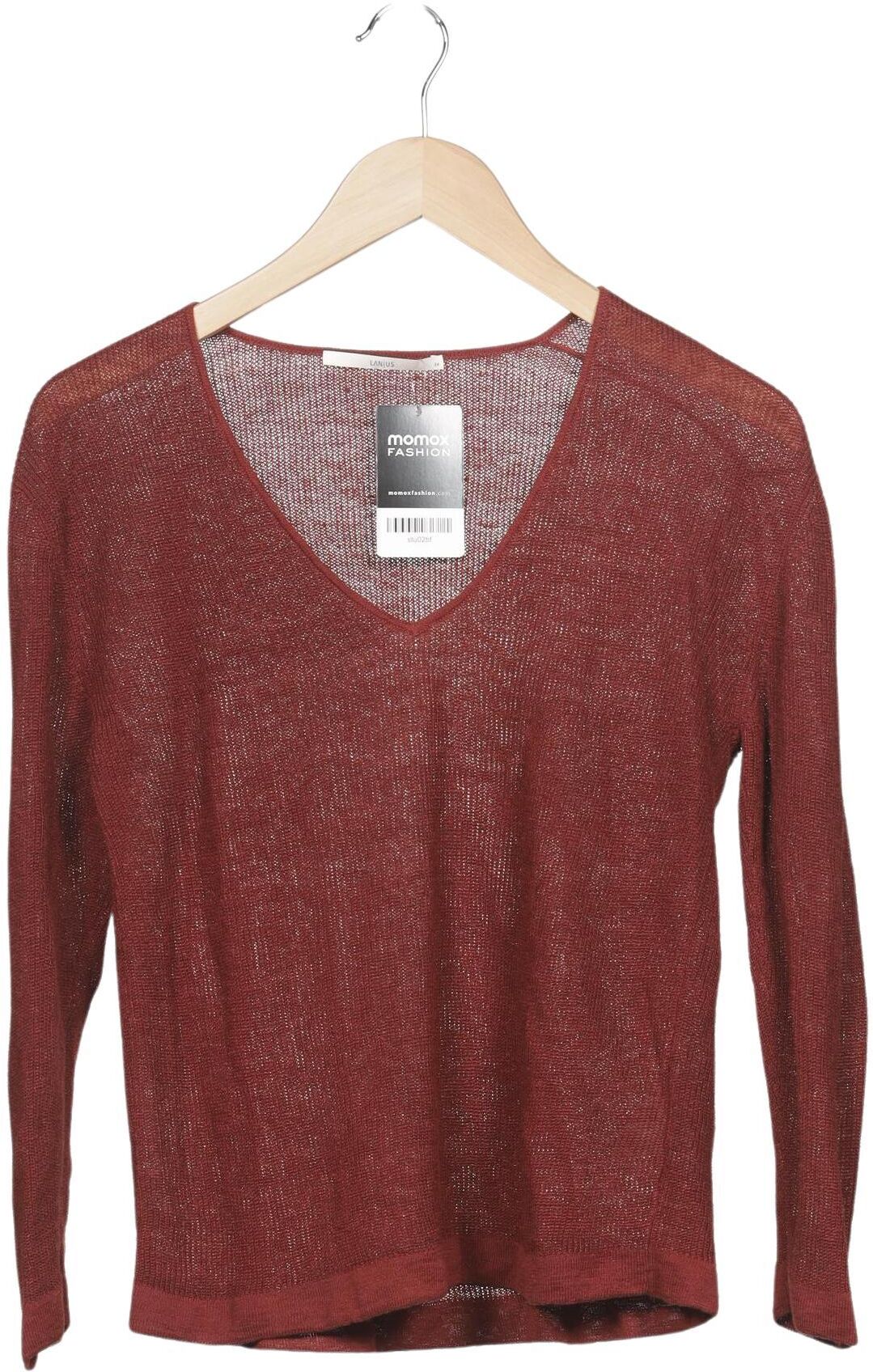 Lanius Damen Pullover, Bordeaux, Gr. EU 34, Hanf - Second Hand