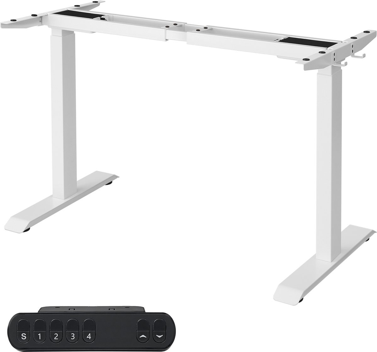 Songmics Elektrisch Zit-Sta Bureauframe met Dubbele Motor en Geheugenfunctie