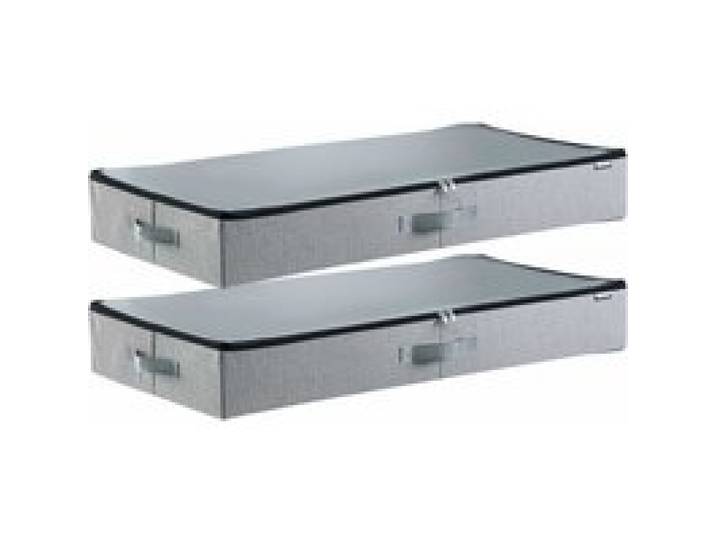 VEVOR Unterbettkommode Unterbettaufbewahrungstasche 2 Stk. (85x43x12cm) Unterbettbehälter mit Deckel, Aufbewahrungsbox für Kleidung Schuhe Schlafzimmer Kleideraufbewahrungstasche 45 L