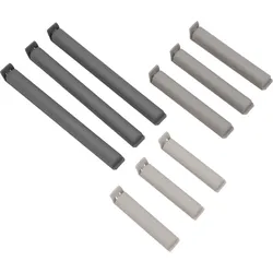Berger Verschluss-Clip-Set 9-tlg. grau