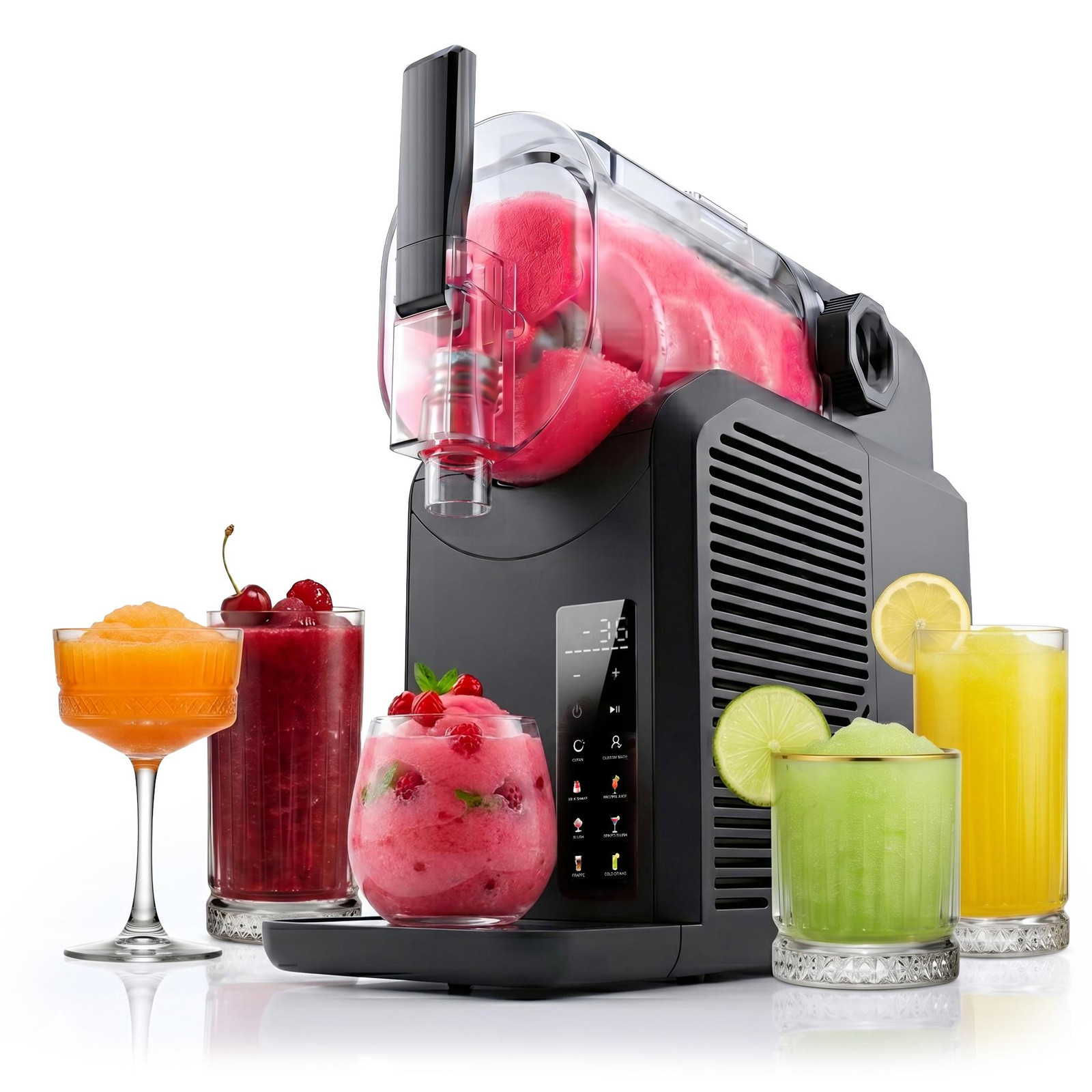 Seeger SuperSlush Slushmachine met compressor, zwart