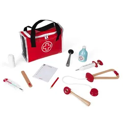 JANOD Doktortasche mit Zubehör – Fördert Rollenspiel u. Selbstvertrauen von 3 bis 8 Jahren