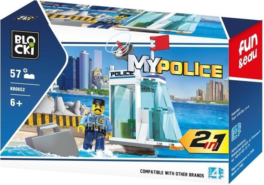 Klocki Blocki MyPolice 2-in-1 met 57 onderdelen van Icom