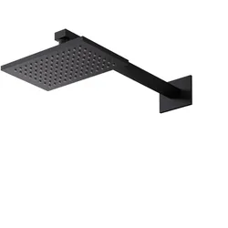 Steinberg Serie 120 Kopfbrause, Regenbrause, eckig, 145x220x9,5 mm, 1201687S, Farbe: Mattschwarz
