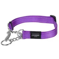 Rogz Lumberjack Halfslip Halsband Paars (L, Hund, Allgemein), Halsband + Leine