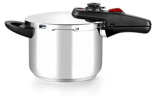 BRA Allure RVS snelkookpan 9 liter met 2 kookprogramma's en veiligheidsslot