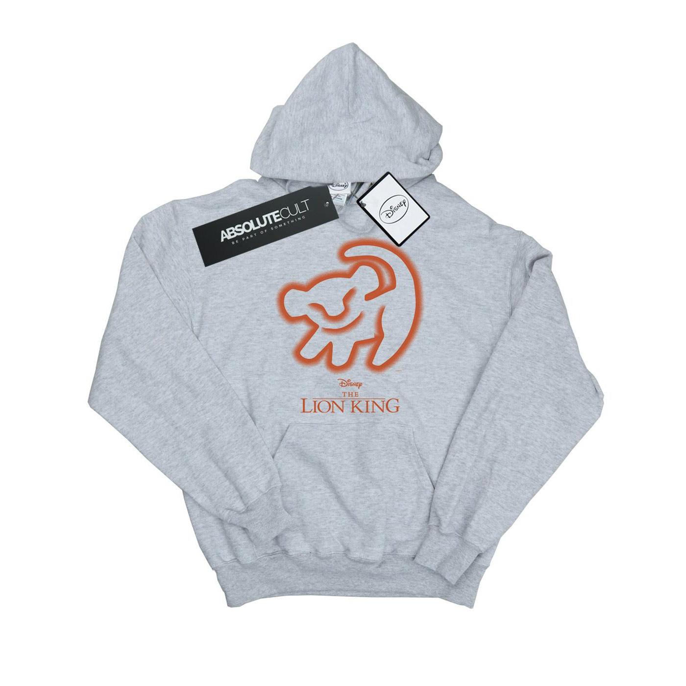 Disney - "The Lion King Cave Drawing" Kapuzenpullover für Herren (Grau)