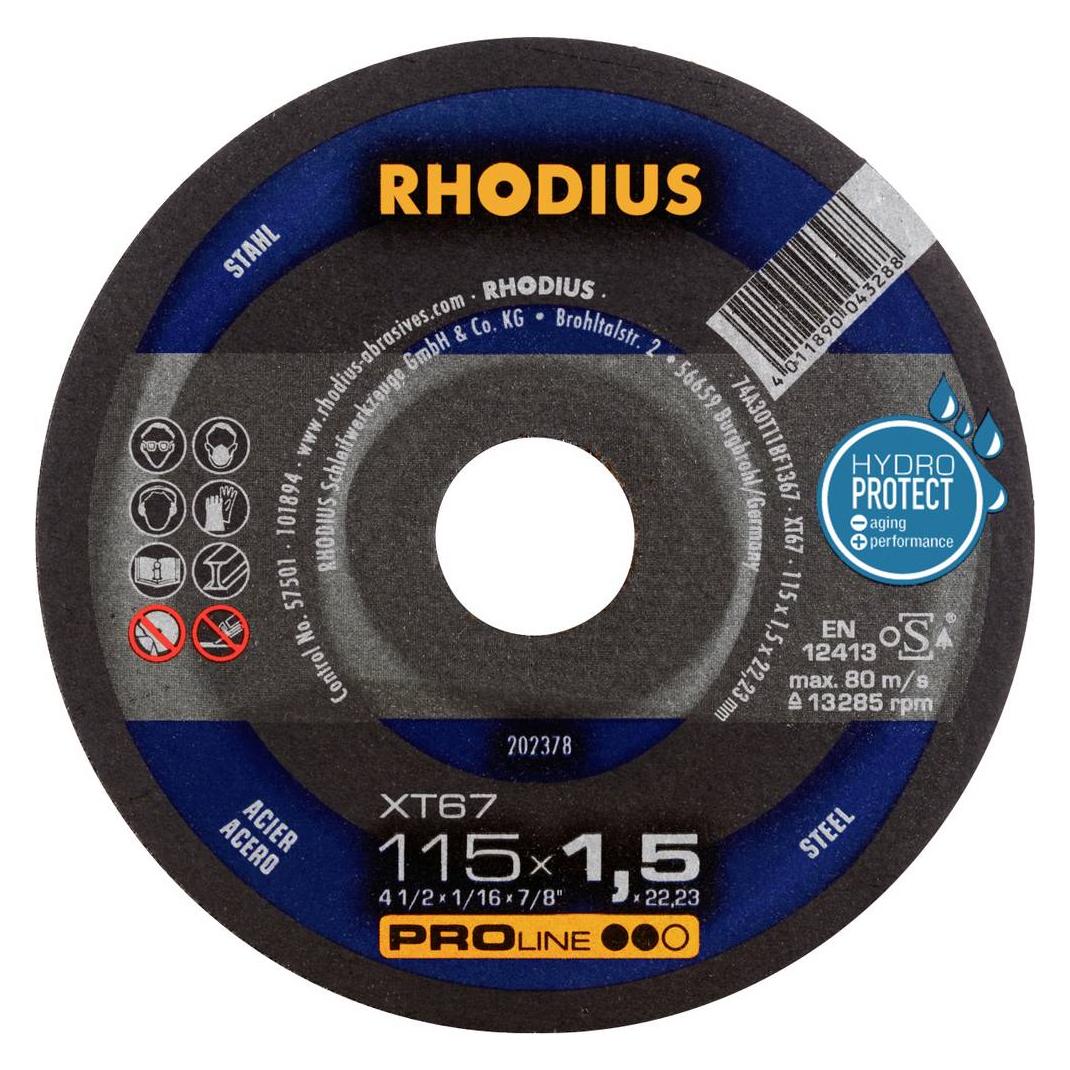 Rhodius Trennscheiben XT 67 202378 115x1,5x22,23 Extradünn Stah (202378)