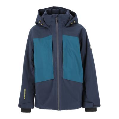 Skijacke WHISTLER "Kingland jr.", Jungen, Gr. 152, blau (dunkelblau, blau), 100% Polyester, mehrfarbig, normal, ohne Ausschnitt, Jacken Skijacke, mit wasserdichter Eigenschaft