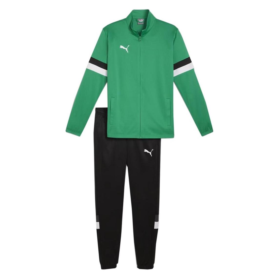 Puma Team Rise Herren Trainingsanzug grün-schwarz 658653 05 (XL) (140803_XL)