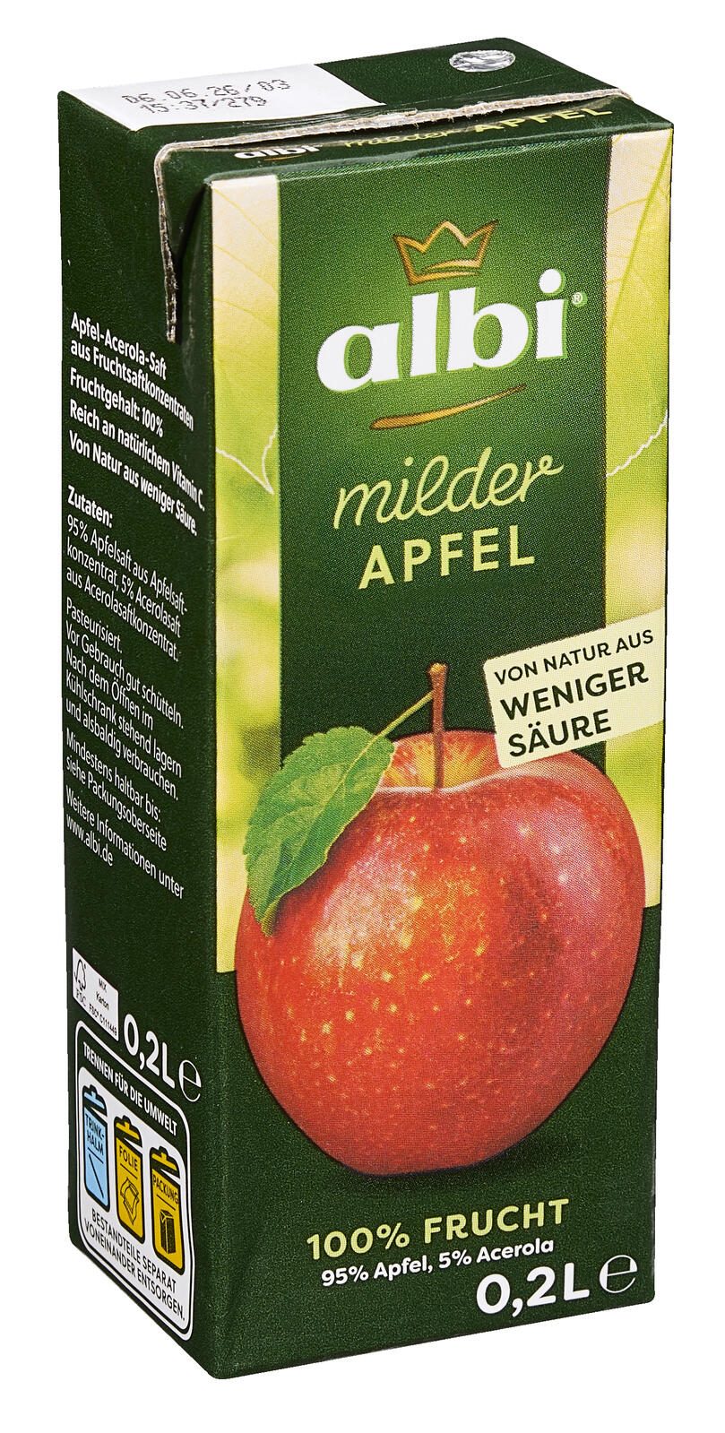 albi® Fruchtsaftkonzentrat milder Apfel 5065631000