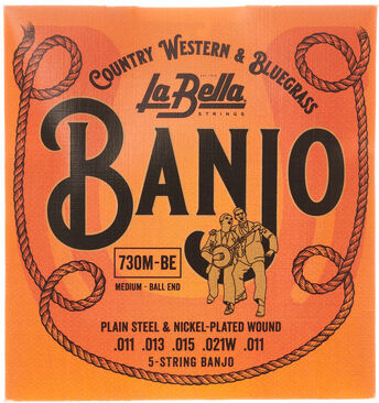 La Bella 5-String Banjo Medium Ball End