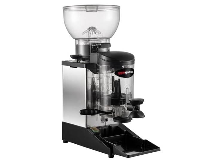 GGM Gastro MC1-INOX Kaffeemühle - 1kg - 77dB - Mit Dosierer - Edelstahl Korpus