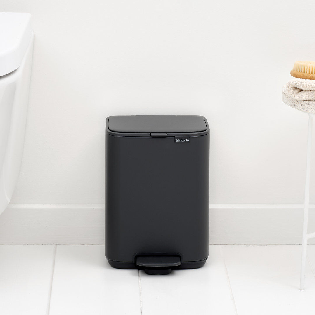 Brabantia Bo Pedal Bin Mineral Infinite Grey 4 L/26.8cm H x 19.9cm W x 20.8cm D