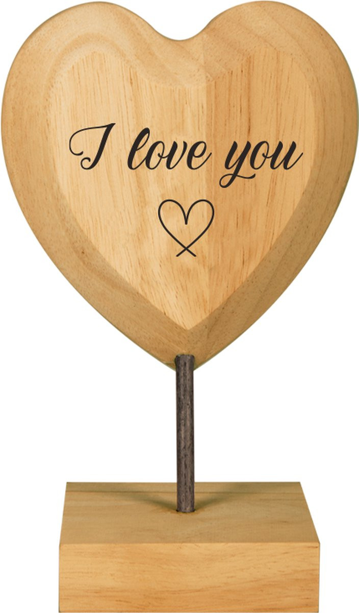 Paper Dreams Houten Hartjes I Love You