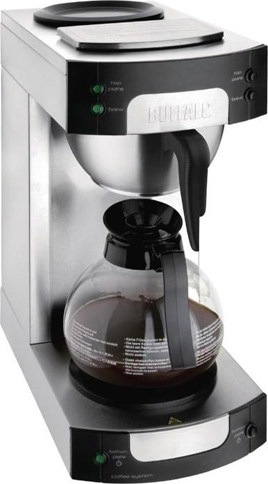 Gewerbliche Kaffeemaschine 1,7 L, schnelle Brühzeit, 2 Warmhalteplatten, 43,5x20,5x38 cm