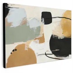 LEINWANDBILD Farbe - Abstrakt - Farben Gemälde 60x40 cm