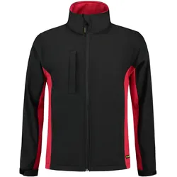 Softshelljacke Bicolor "402002" Workwear - XL - black/red