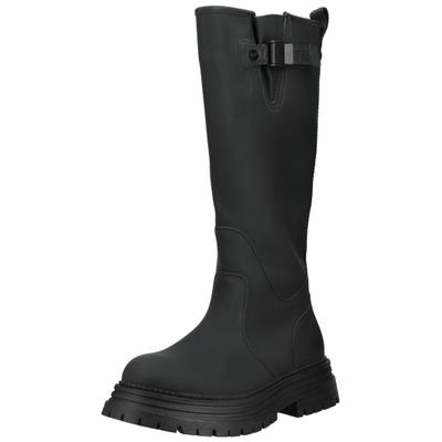 Stiefel BUFFALO "Buffalo Stiefel Lederimitat", Damen, Gr. 39, Lederimitat, schwarz, Schuhe Stiefel
