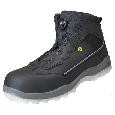 AS Arbeitsschutz S3 Sicherheitsstiefel Sport Step Mid Fit | Gr. 36 | Vollleder | schwarz