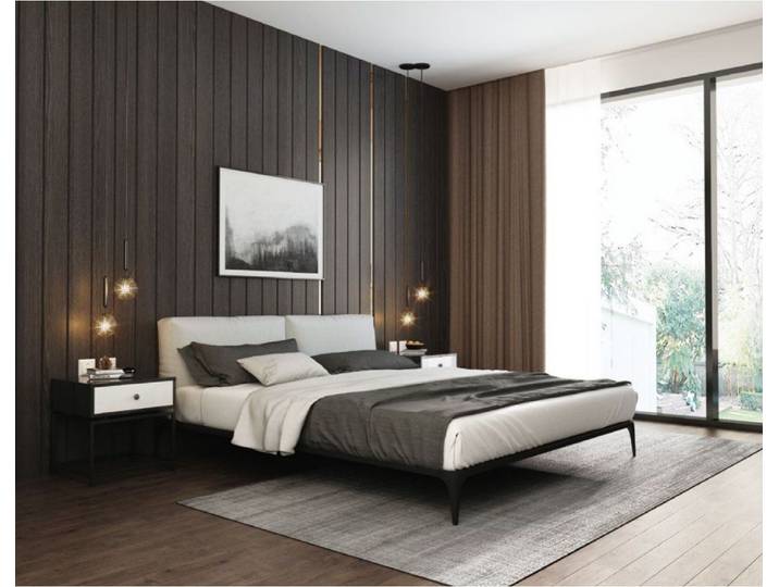 Xlmoebel Polsterbett Luxus Doppelbett mit Designer-Polstern in elegantem Design (Bett), Hergestellt in Europa