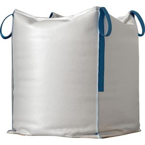 NOOR BigBag FIBC Sack 030-659, bis 1000kg, 90 x 90 x 145cm, mit Auslauf und Schürze
