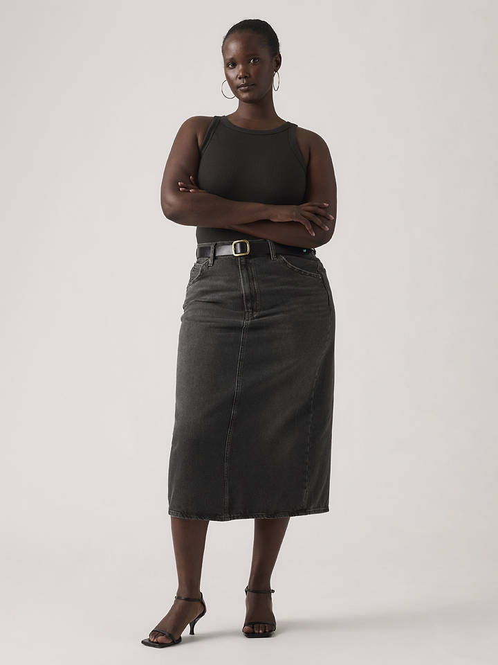 Levi's Jeansrock in Anthrazit - W25